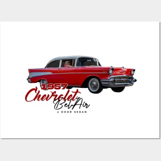 1957 Chevrolet Bel Air 2 Door Sedan Posters and Art